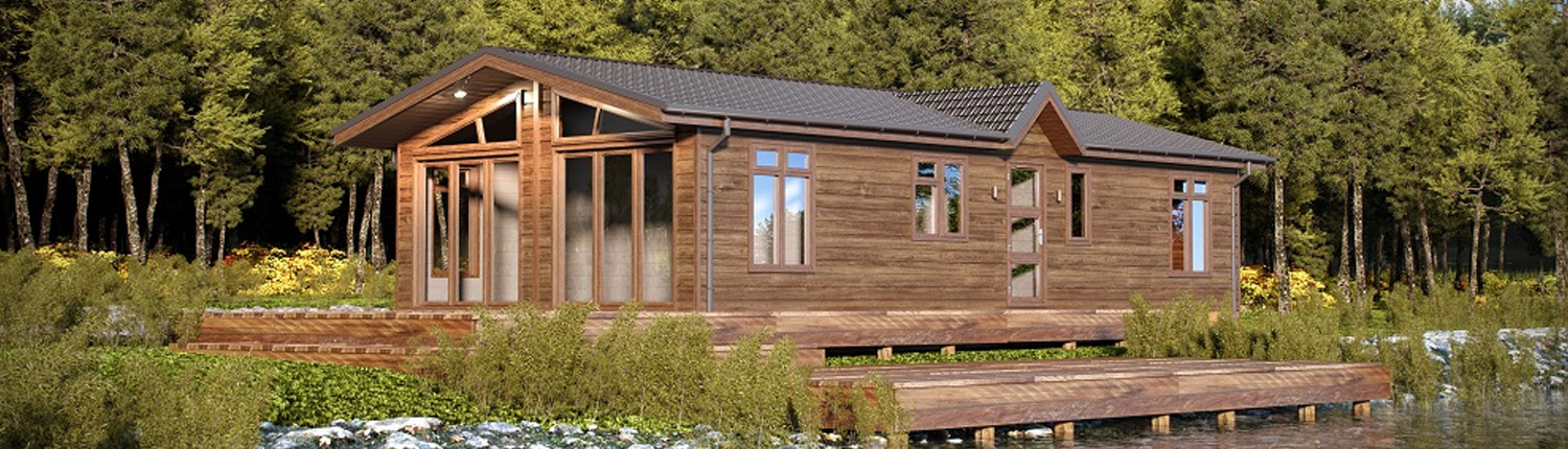 Luxury Lodges For Woodward Lakes, Wooden Lodges To Live In Uk